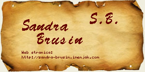 Sandra Brusin vizit kartica